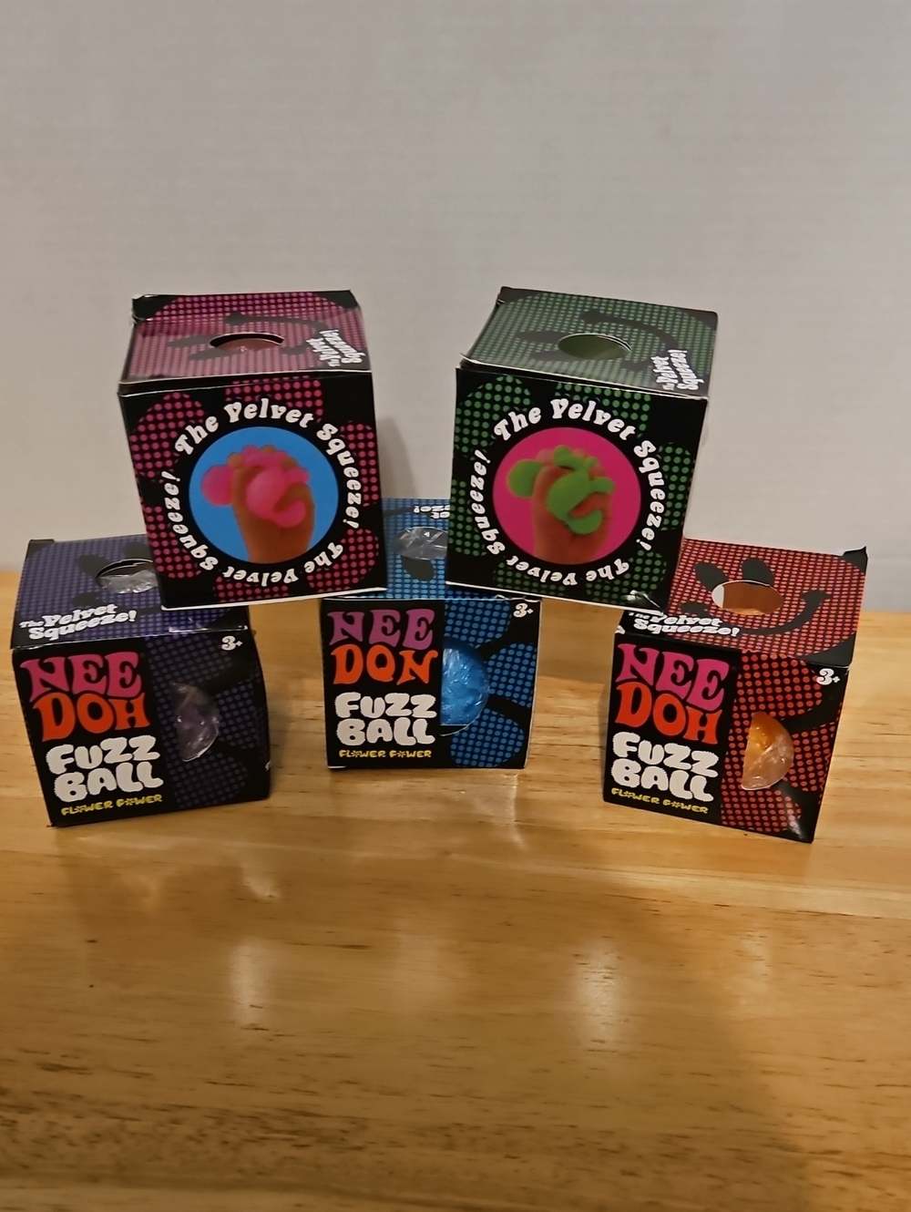 Nee Doh Fuzz Ball Flower Power Edition.  NWOT #1